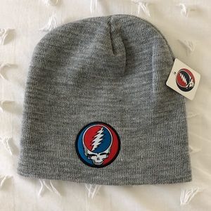 NWT Grateful Dead Beanie Hat Gray Unisex